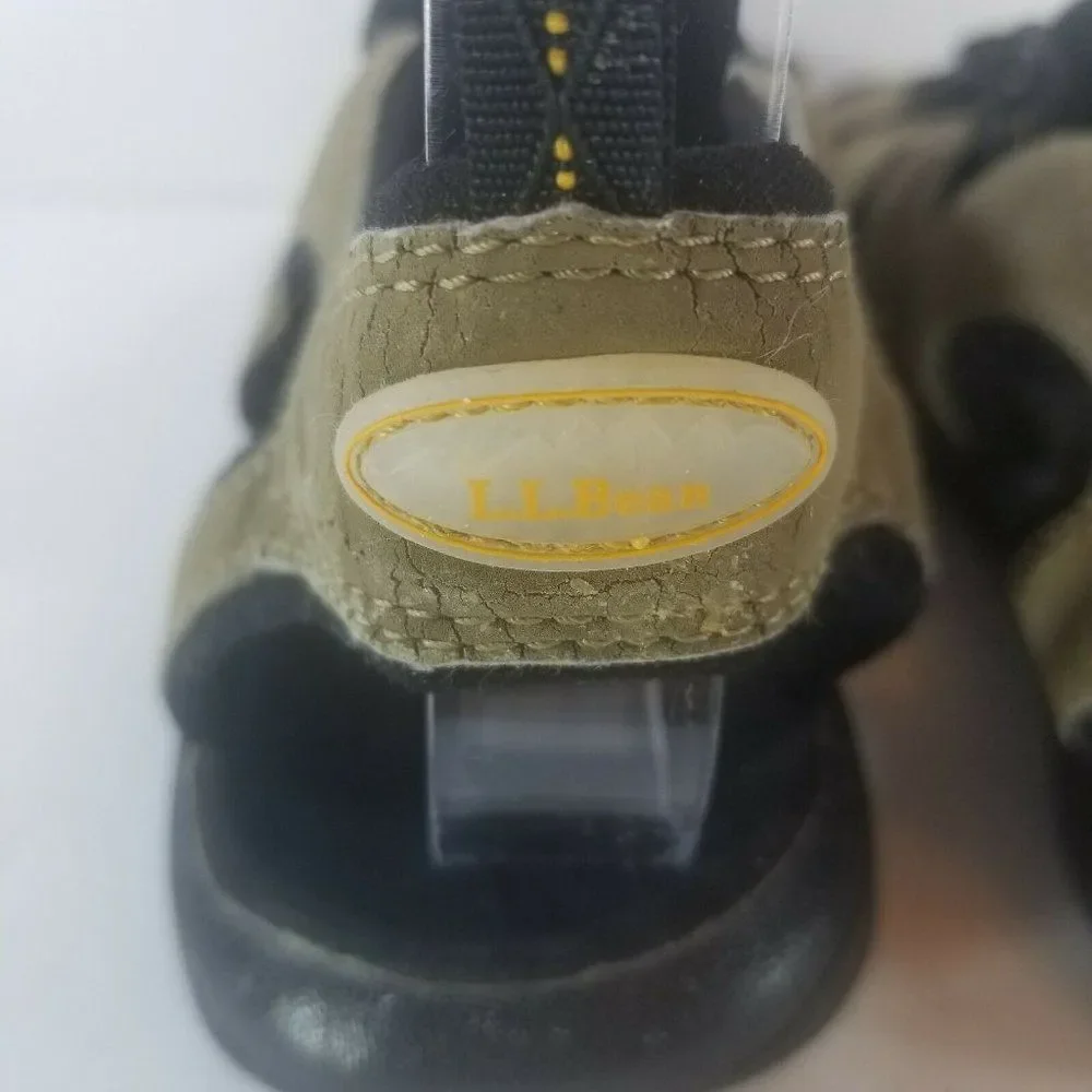 LL BEAN Kids Size 4 Brown Black Water Outdoors Bungie Shoes Sandals